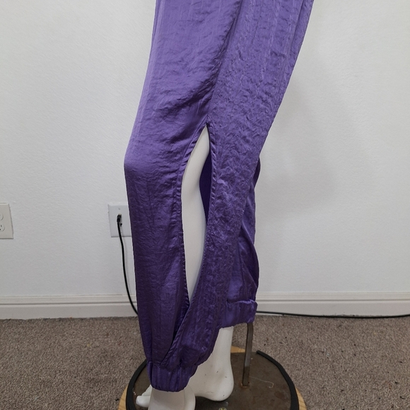 Adore Me NEW Chalk Violet Bethany Coquette Top & Pants Pajamas 2 Piece Set Sz. L - Picture 7 of 16